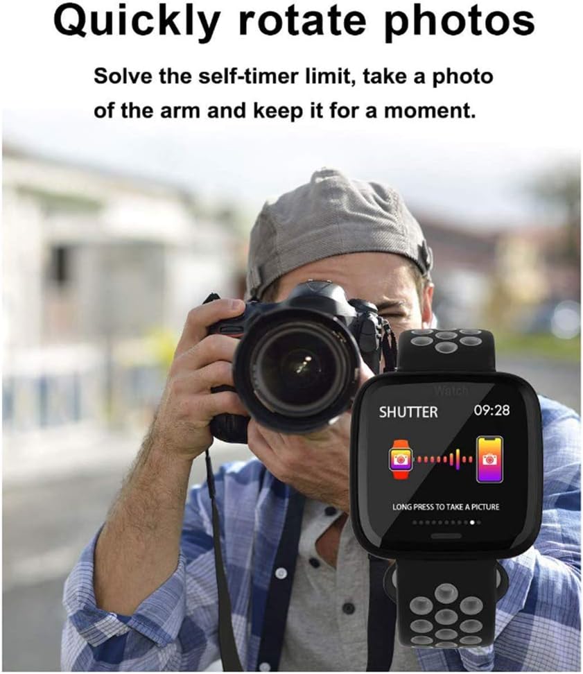 HOLACZES F15 Intelligente Guarda 1,3 Pollici A Colori Frequenza Cardiaca di Pressione Sanguigna Schermo Temperata Monitoraggio Bracciale Ip67 Inseguitore Impermeabile Telecomando Fotocamera,Bluewhite HOLACZES F15 Intelligente Guarda 1,3 Pollici A Colori Frequenza Cardiaca di Pressione Sanguigna Schermo Temperata Monitoraggio Bracciale Ip67 Inseguitore Impermeabile Telecomando Fotocamera,Bluewhite