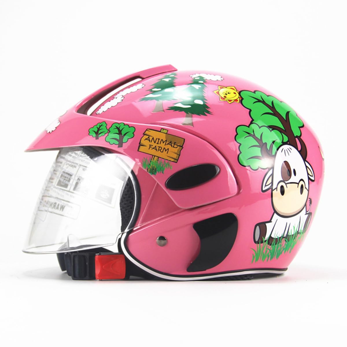 Kids Motorcycle Half Face Helmet, Boys Girls Children's Helmets Go-Kart Dirt-Bike Street Electric Retro Half Helmet, DOT Approved Youth Moped Scooter