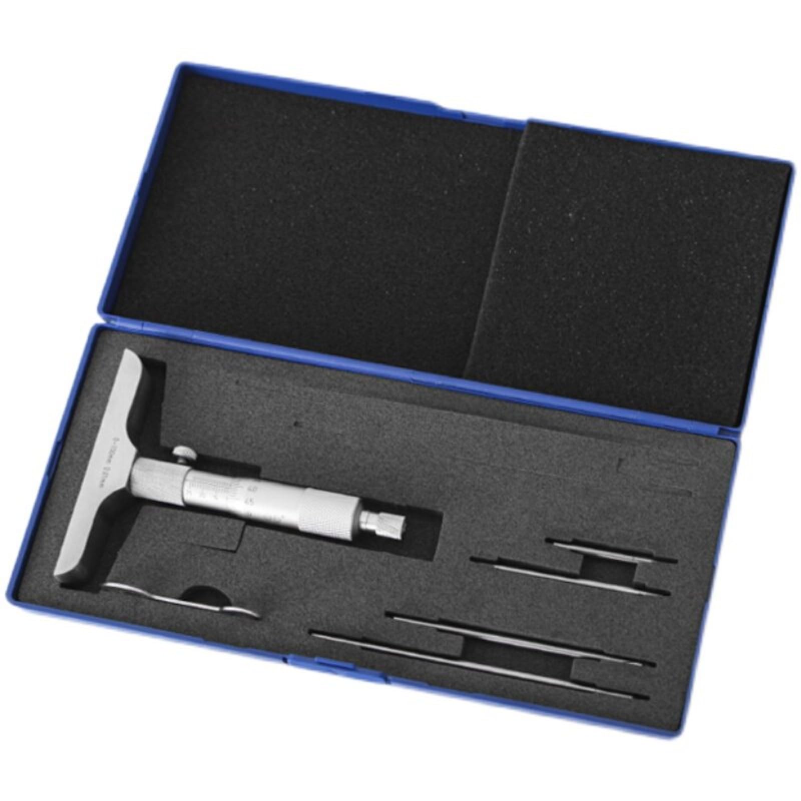 Precyzyjny przyrząd pomiarowy, 0-25 mm, płaskie końcówki(Depth 0-50mm Flat Tip)