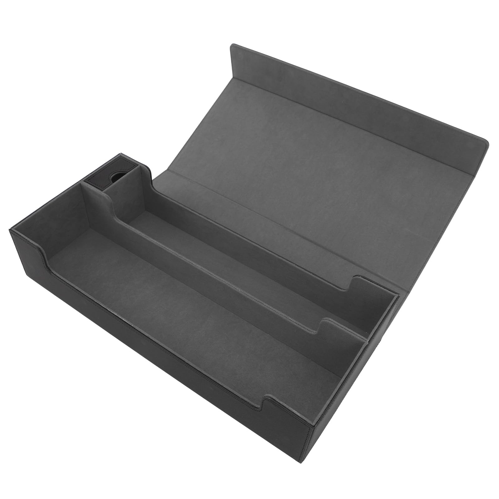 Fabater Pudełko do Przechowywania Kart ze Skóry PU z Magnetycznym Zamknięciem, Duże Etui na Karty na ponad 550 Kart do Gry, Szuflada z Organizerem Karty Kolekcjonerskie (BLACK)