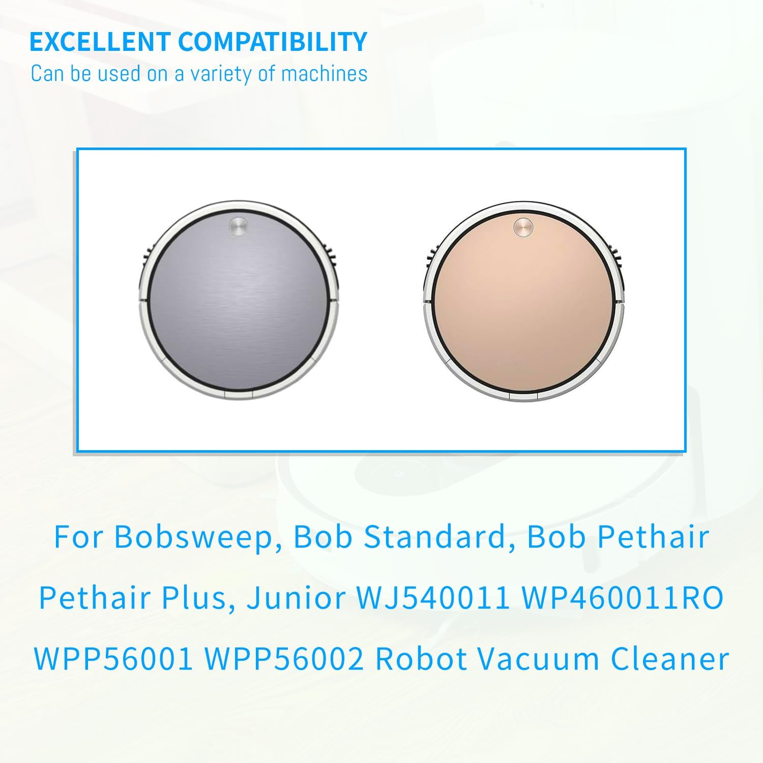 Replacement Vacuum Battery for Bobsweep Bob Sweep, Bob Standard, Bob Pethair, Pethair Plus, Junior WJ540011 WP460011RO WPP56002 Robotic Robot Vacuum Cleaner 14.4V 3400mAh (2-Wire Connector)