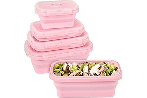 Pink Silicone Food Storage Containers: A Kitchen Essential
