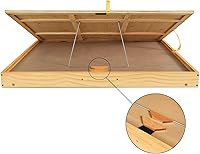 Vista 4 de ALL4JIG - Mesa portátil para rompecabezas de 2000 piezas con patas, tablero de rompecabezas de madera ajustable con 4 cajones y cubierta, regalo