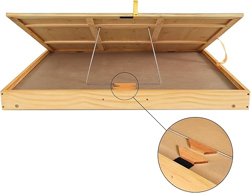 Miniatura 4 de ALL4JIG - Mesa portátil para rompecabezas de 2000 piezas con patas, tablero de rompecabezas de madera ajustable con 4 cajones y cubierta, regalo de