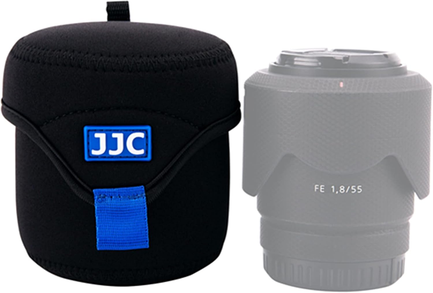 Anti-shock Neoprene Mirrorless Camera Lens Case Bag Case for Canon RF 16mm 35mm Fuji XF 23mm F1.4 56mm F1.2 Sony FE 50mm F1.8 F2.8 28-70mm E 10-18mm 18-135mm and other Lens below 3.07" X 3.07"(D x L)