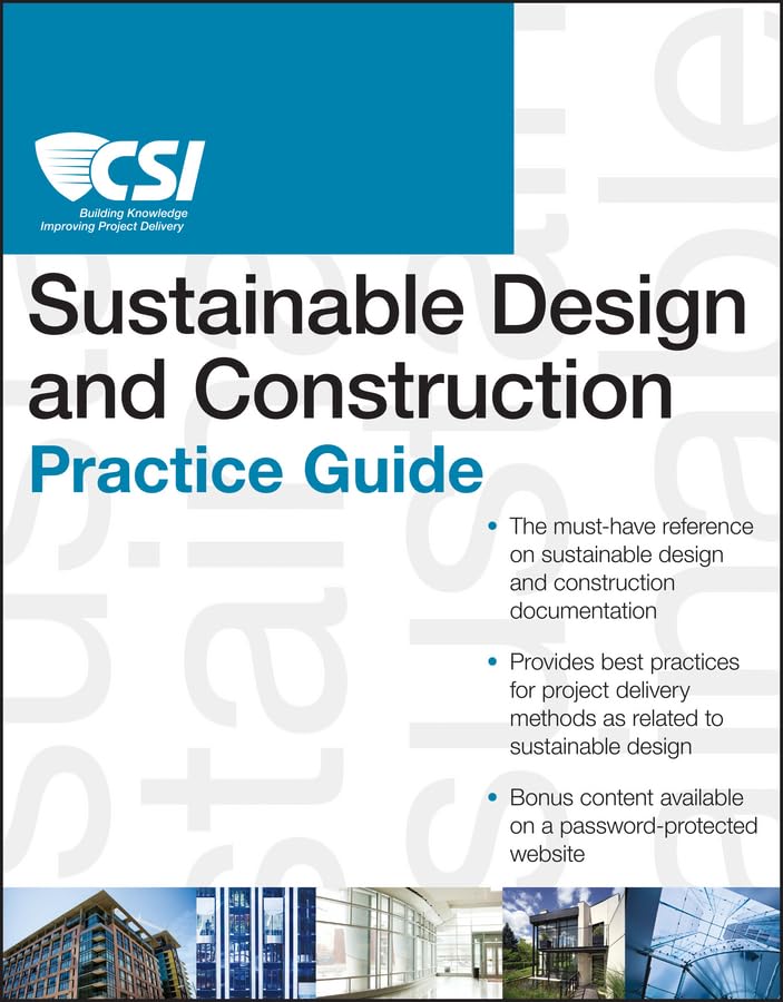 Buy The CSI Sustainable Design and Construction Practice Guide (CSI Practice Guides) — BookShops.in