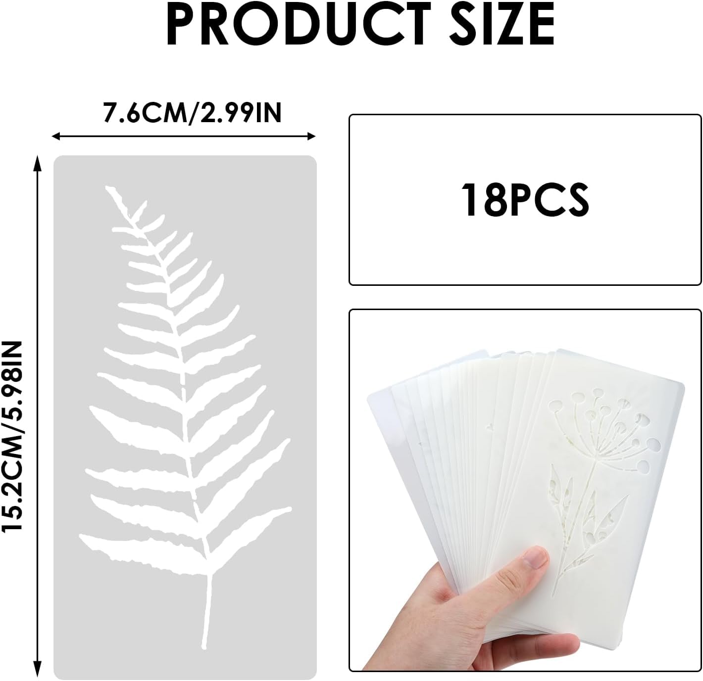 JSRQT 7 Pezzi Stencil Grandi Fiori per Pittura,Riutilizzabili Maschere per Pittura Rosa,Modelli Fai-Da-Te per Giardino Recinzione Parete Mobili Tessuti Decorazione (30x25.5cm