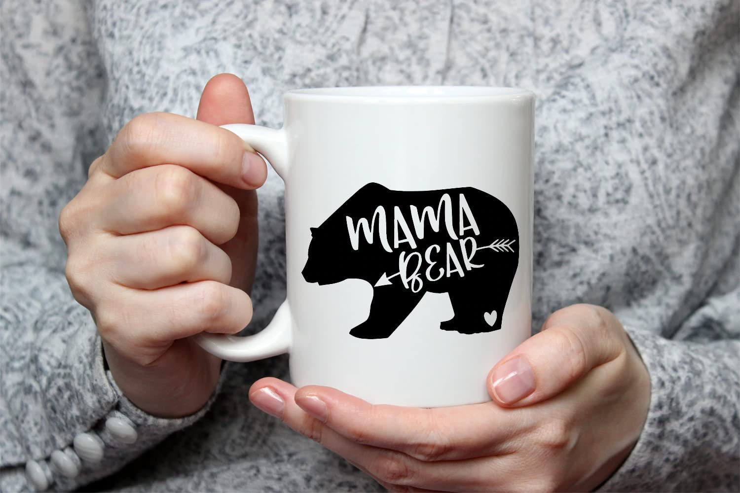 Anonymous Gifting Mama Bear Printed Mug - Mother's Day Gift, Working Mum, Pregnancy Gift, New Baby Gift, Mum's Birthday Gift