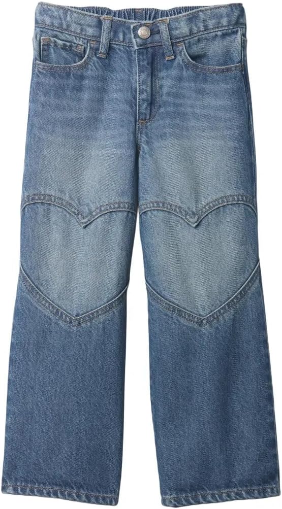 GAP Baby Girls' Wide Leg Button Front Novelty Jean