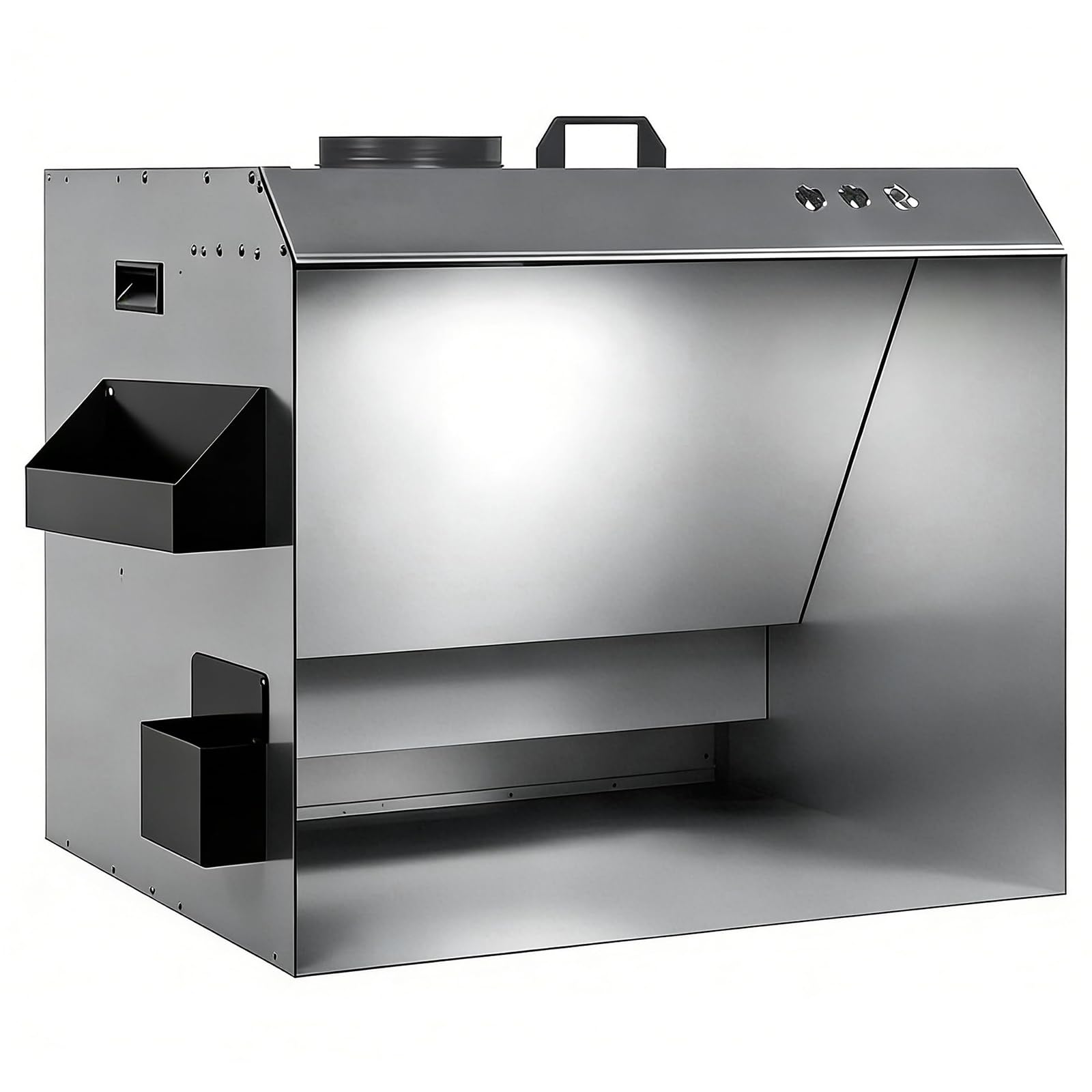 Kit cabina spray per modelli con luci a LED, sistema di ventilazione efficiente, design a flusso d'aria, ideale per hobbistica e pittura artistica