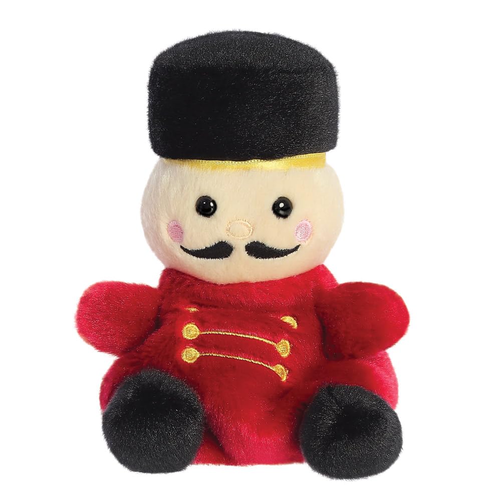 Aurora, 99320, Palm Pals Marius Nutcracker 5In, Soft Toy, Red & Black, 13 cm