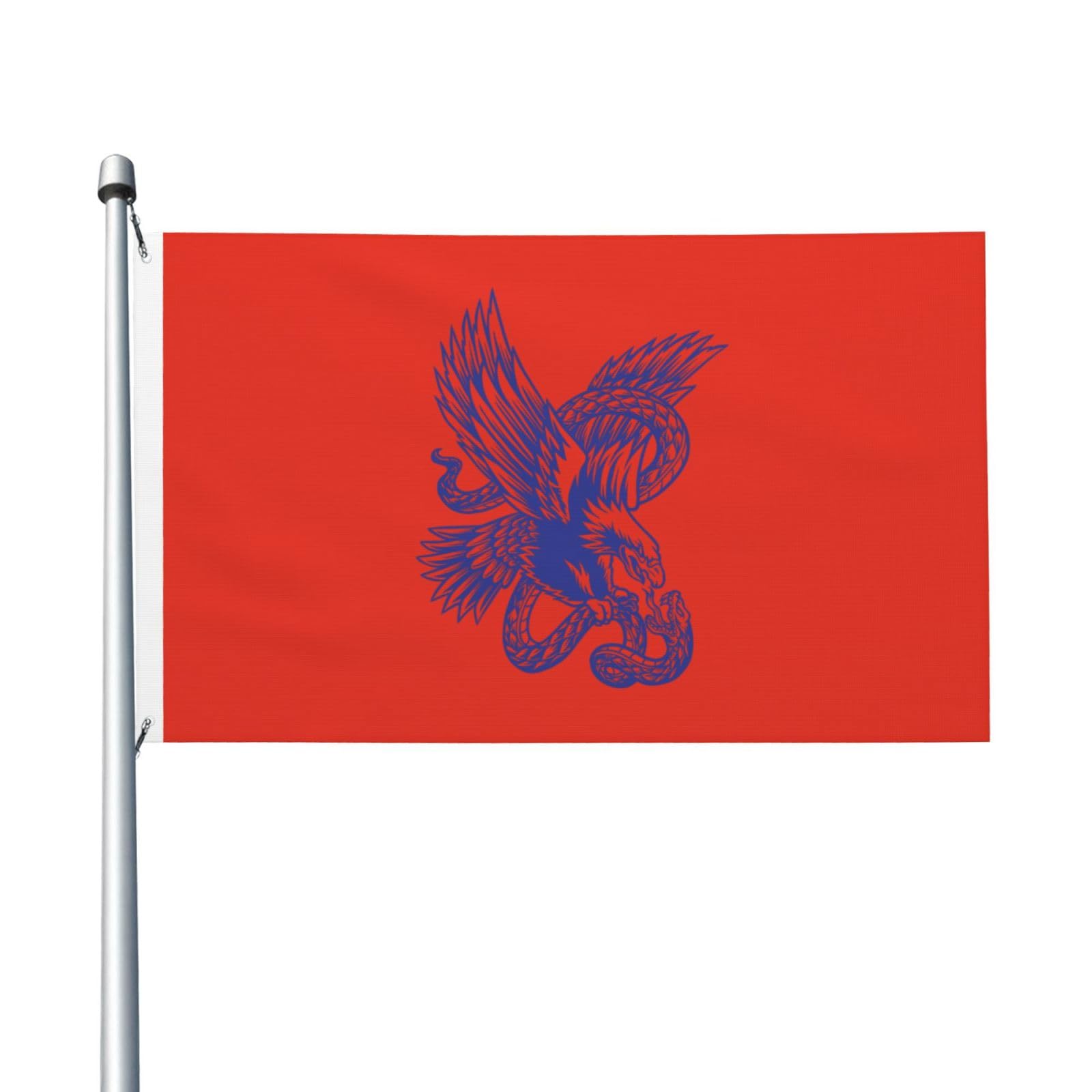 Bandera de balcon El águila y la serpiente textil lavable para fiestas