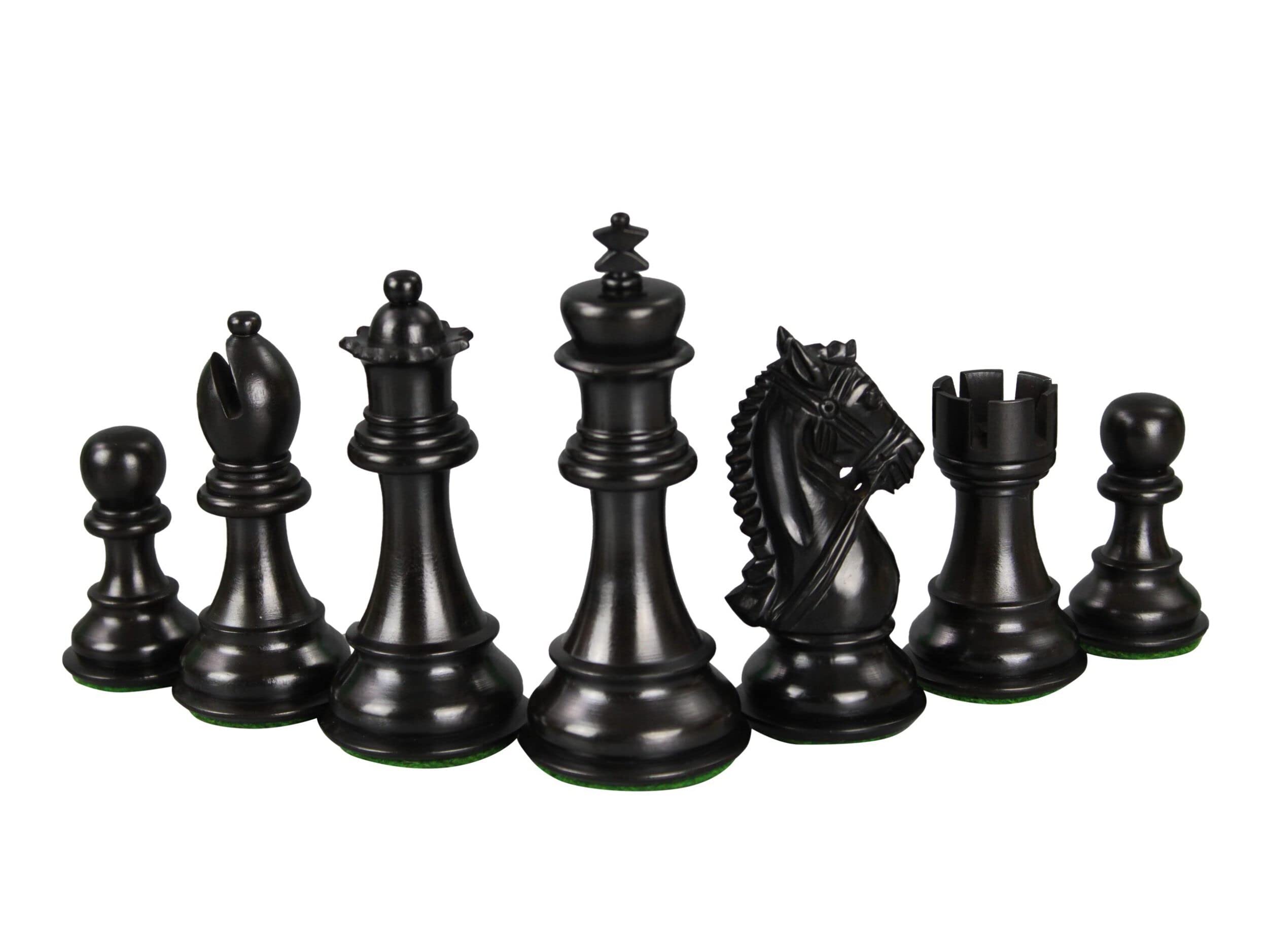 Set di scacchi in legno intagliato a mano Sheesham Flat Board 20 pollici con Ebano King Bridal Staunton Scacchi Pezzi 9,5 pollici