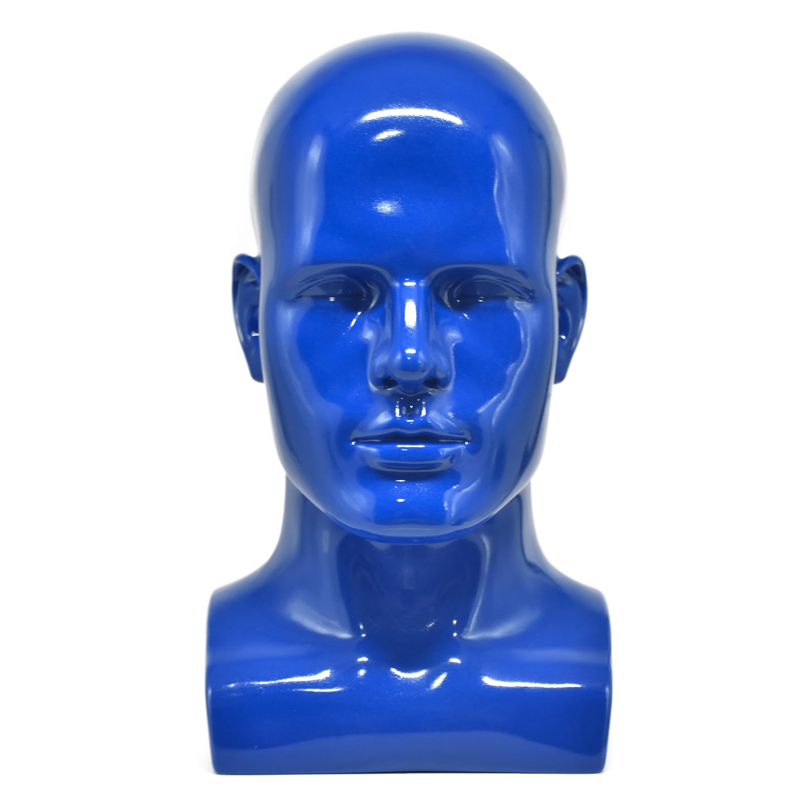 Male Mannequin Head Professional Manikin Head for Display Wigs Hats Headphone Mask Sunglasses Jewelry and Scravat Display Stand (L90-lianglan)