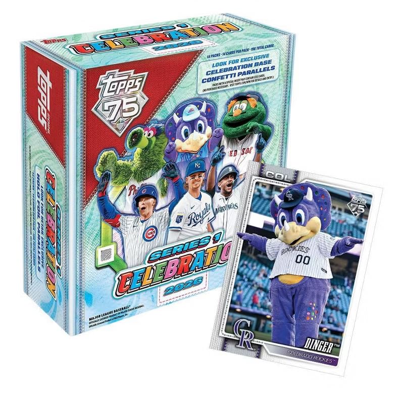 2026 Topps MLB Series 1 Baseball Trading Card Celebration Box
