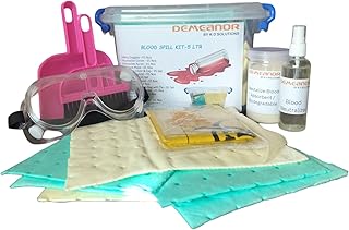DEMEANOR Blood Cleanup Spill Kits (5 LTR HANDLE BOX)