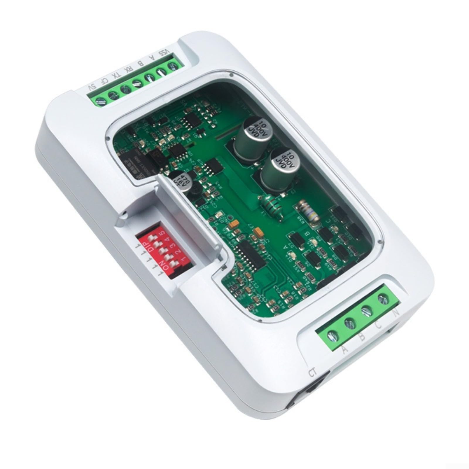 Para medidor de energía trifásico PZEM-6L24 para RS485 para monitor Modbus con analizador de corriente de voltaje de potencia reactiva activa para automatización industrial y (Host +
