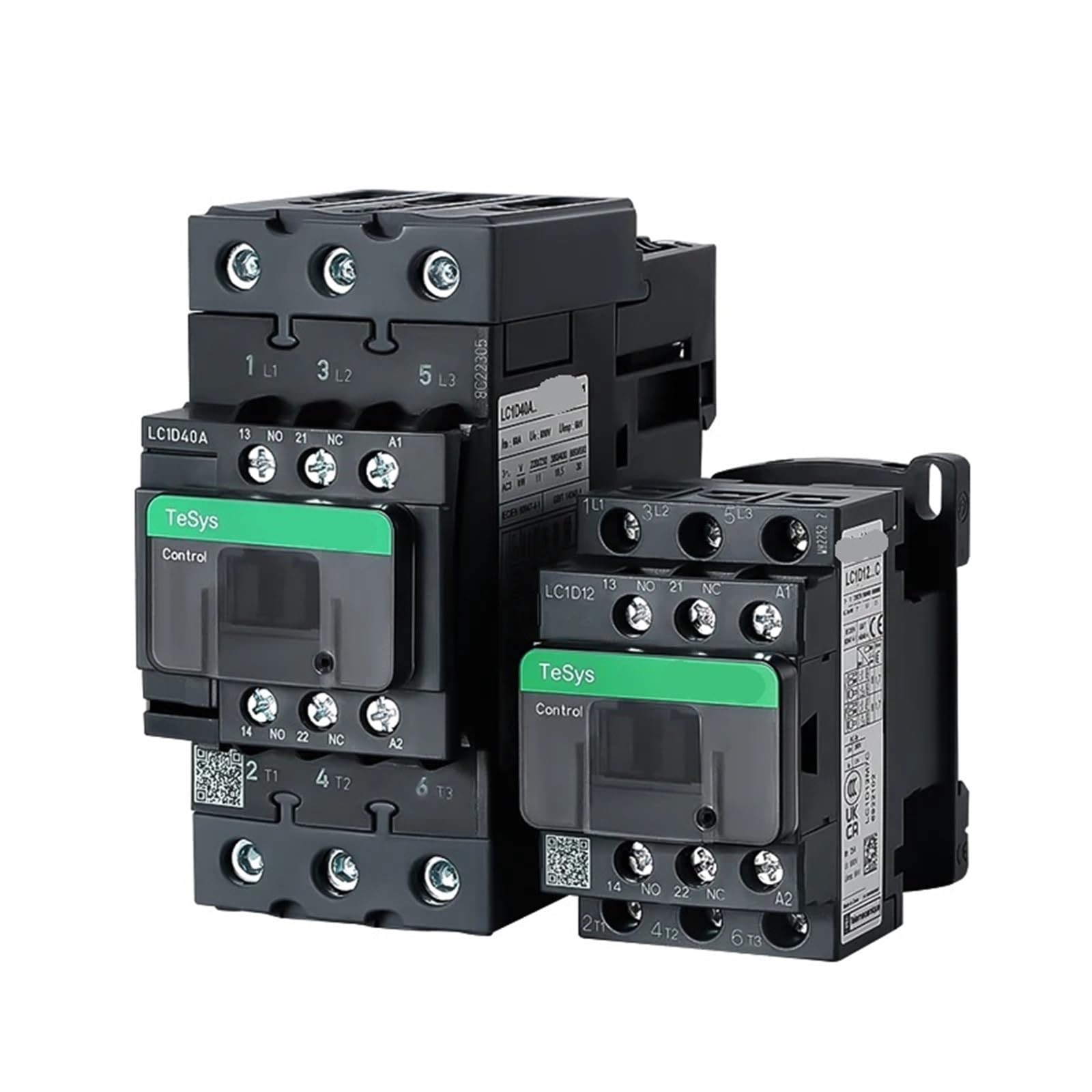 HUUOQIWY AC Contactor LC1D 220V Single-Phase Lc1d09m7c 18A 32A 50A Elevator Three-Phase AC380V 24V 220V 110V 48V 1Pcs(LC1D40 AC,24V)