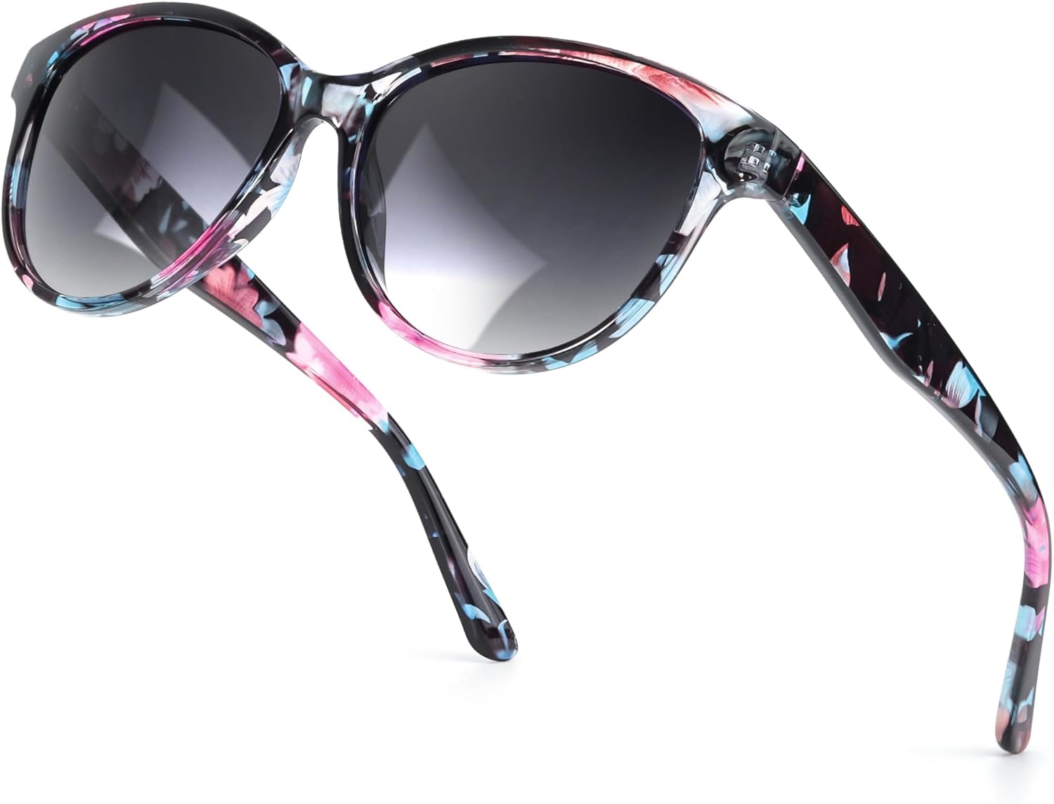 SIPHEW Vintage Round Polarized Sunglasses for Women,Trendy Retro Designer Sunglasses w UV Protection for Outdoor/Medium Fit