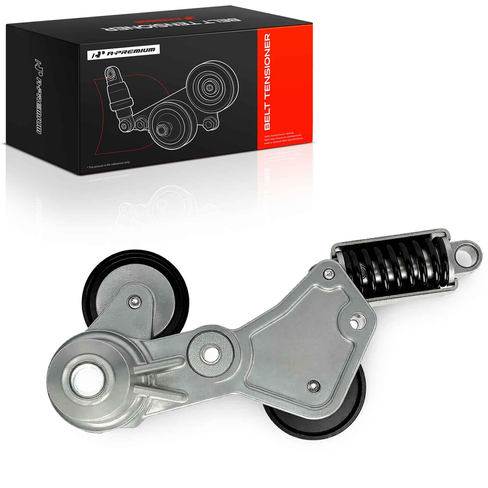 A-Premium Tendicinghia Assemblea con puleggia Compatibile con Chevrolet Malibu 2008-2010 2013-2014 Impala 2014 Buick LaCrosse Regal 2012-2016 Saturn Aura Vue