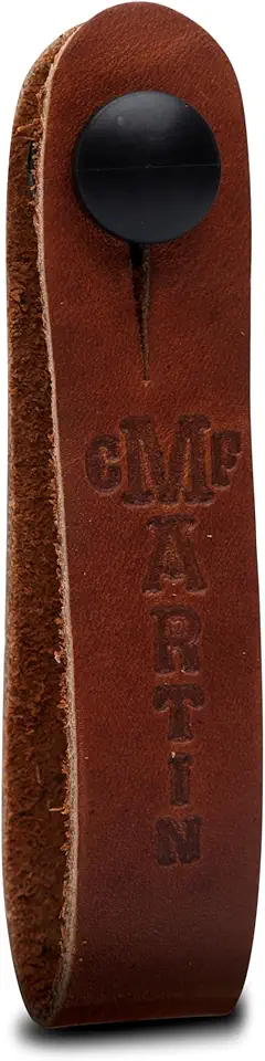 MARTIN Gravata Headstock – Marrom | Adaptador de pulseira de couro para guitarras sem botão de calcanhar no pescoço