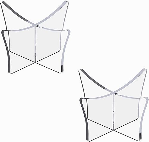 Miniatura 9 de HEMYLU Soporte de bola de acrílico, paquete de 3 soportes de exhibición para fútbol, baloncesto, fútbol, voleibol, rugby transparente