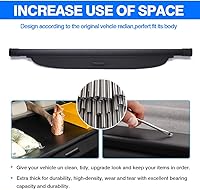 Vista 5 de Powerty Cubierta de carga para Lexus CT200h 2011-2017 Accesorios Cubierta de maletero retráctil Cubierta de blindaje de maletero Cubierta