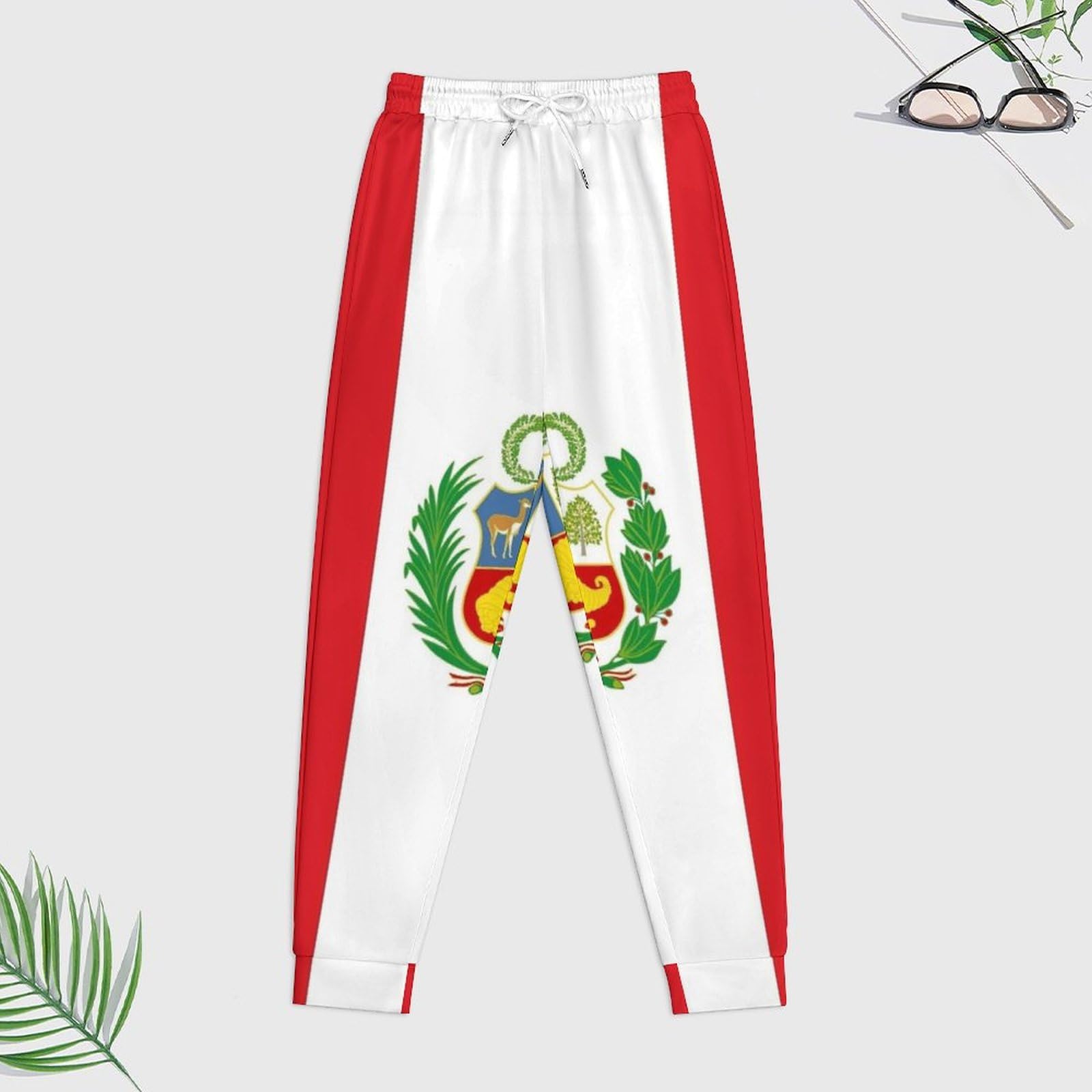 Survêtement Homme Femme Ensemble Complet 2 Pièces Survêtement Tenue République Pérou Drapeau Imprimé Manches Longues Sweat Capuche Pull Sweat Jogger Pantalon De Survêtement Lounge Ensemble Complet
