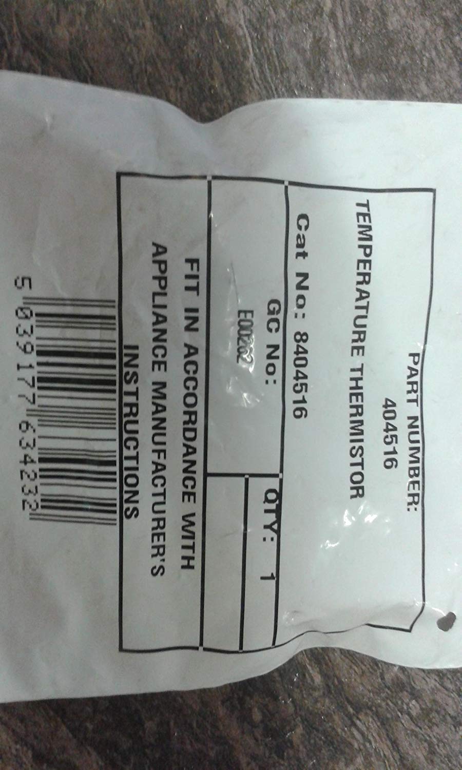 Potterton Suprima 30-120 Thermister 404516 Thermistor Sensor