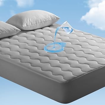 Elegear King Cooling Mattress Pad for Hot Sleepers, Waterproof & Cool-to-Touch Mattress Topper with Arc-Chill 3.0, TriSupport 3D Grid, Soft Fluffy Feel, Machine Washable, Deep Pocket Up to 18"