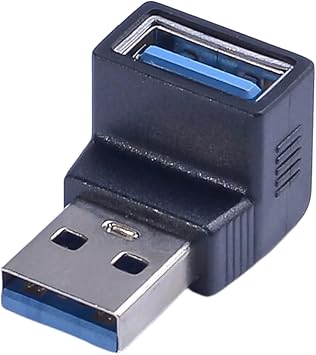 Durability USB3.0 Right Angled Extension Adapter Supports Stable Connection and Easy Installation Fast Speed USB Male to Female Extension