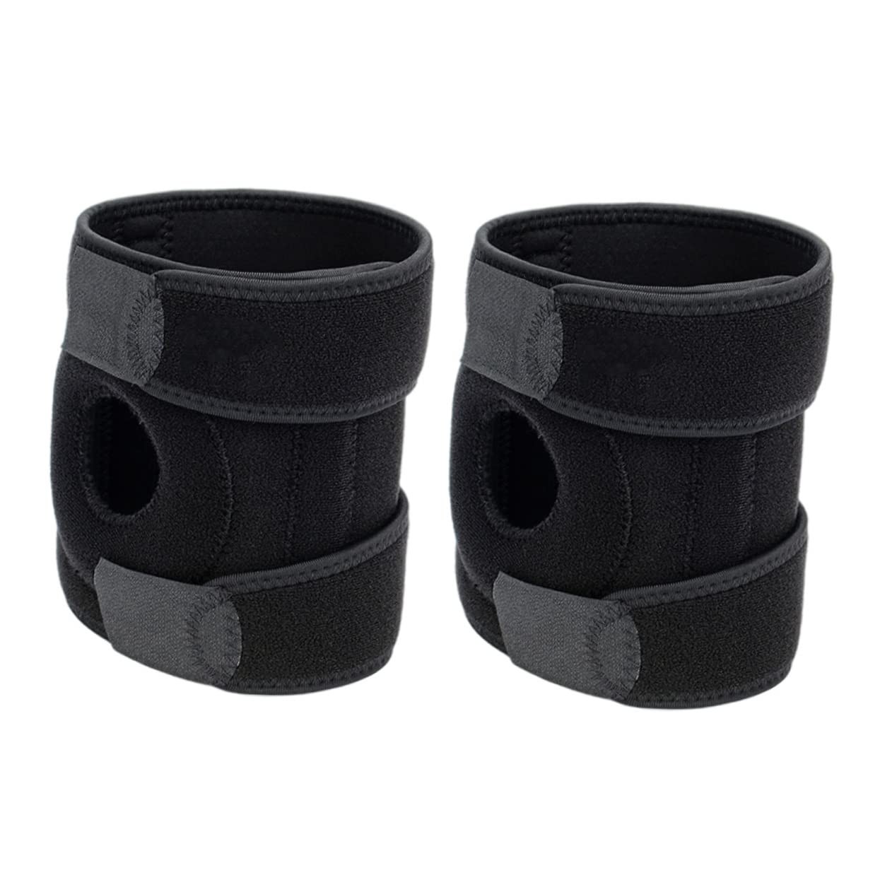 HANABASS 4pcs Knee Sleeves for Sports Comfortable Compression Knee Protective Covers for Basketball Running Cycling and Climbing Lightweight Breathable Design for Injury Prevention