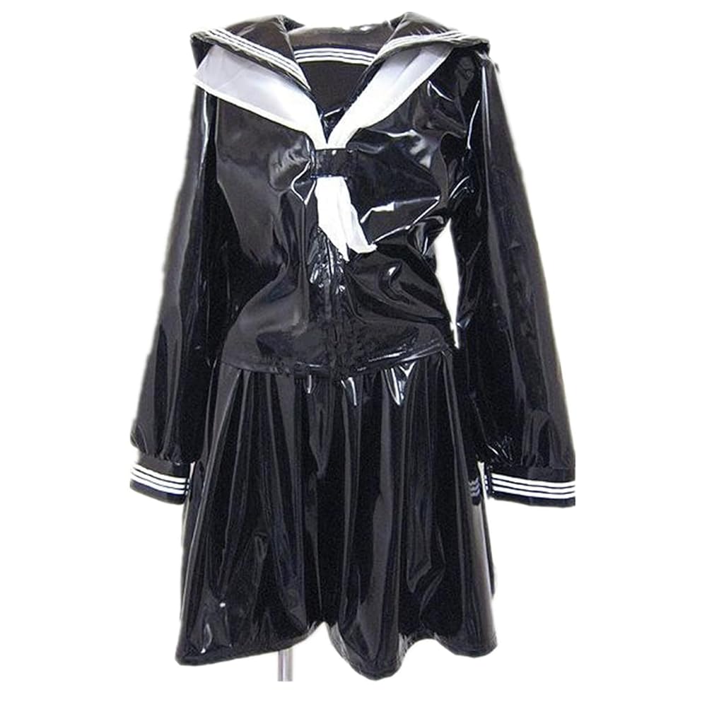 Litany エナメルセーラーワンピース 制服 光沢 セクシー コスプレ