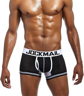 Boxer Men Mesh U Pouch Underwear Underpants Cueca Cotton Pants Trunks Boxer Shorts