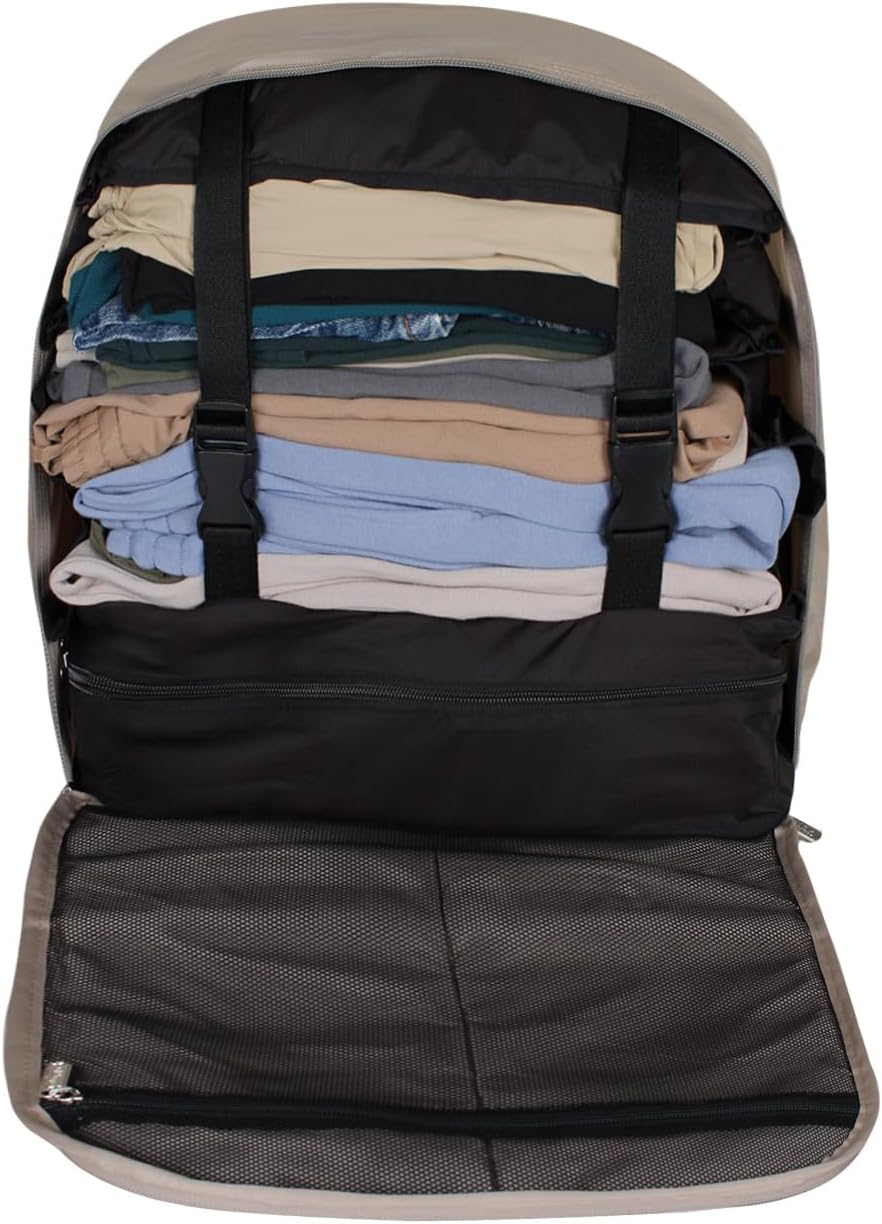 Foldable Packing Cube (6 Compartments) (Black)