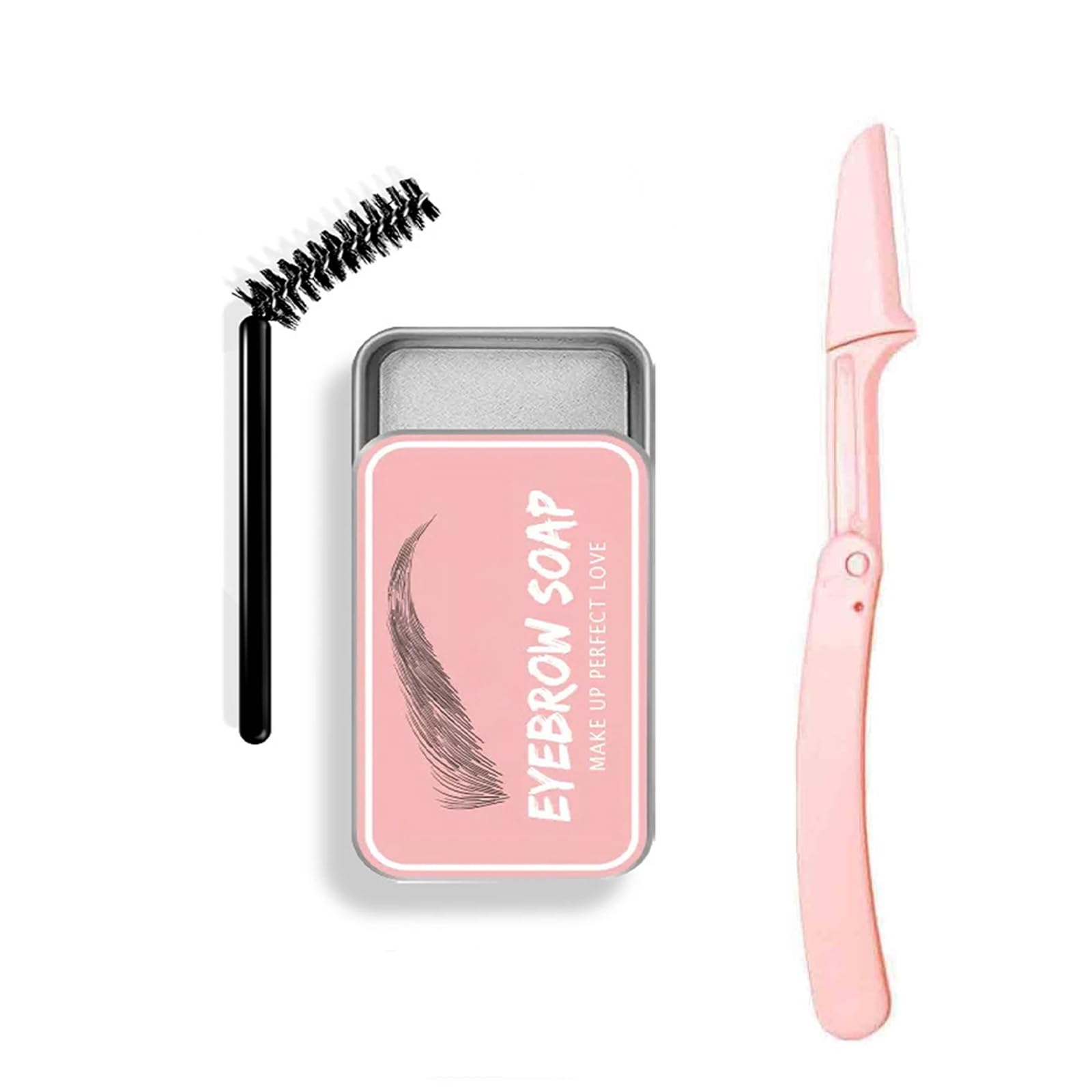 Gel Fijador De Cejas, Gel Transparente Para Cejas, Gel para Cejas con Cepillo, BáLsamo Para Jabon Cejas, Professional Makeup Fijador de Cejas, Gel Para Peinar Las Cejas, Jabón para Cejas