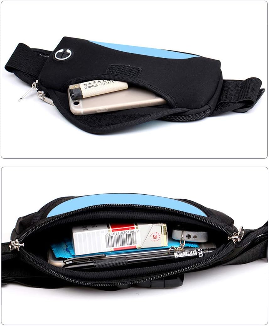 Ceinture De Course Running – 3 Poches – étanche – Compatible Téléphone Jusqu’à 7,5 Pouces – Réglable Taille 61-116 Cm – Hommes Et Femmes