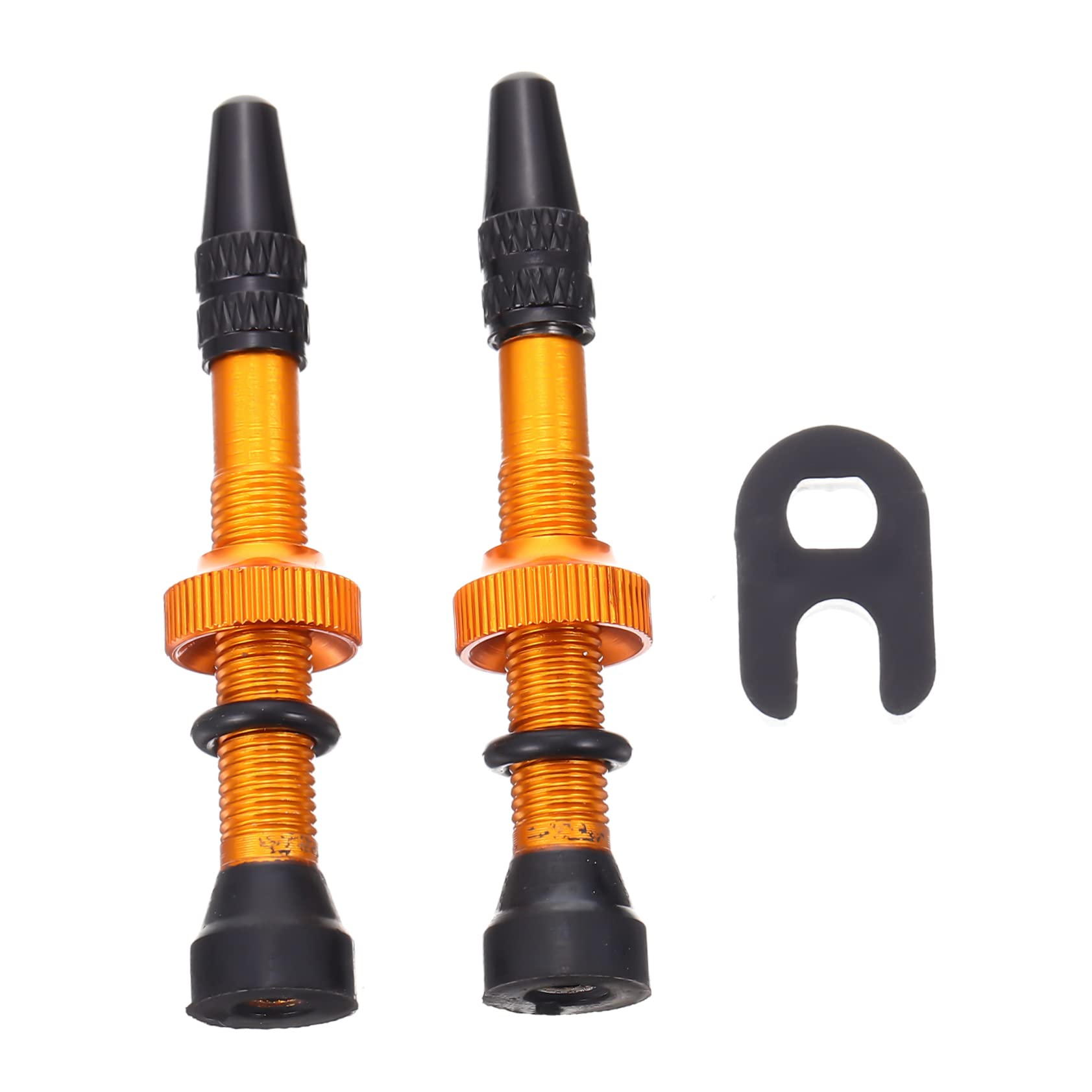 Anneome Bike Tire Valves Nozzle Tubeless Tire Vacuum Valve French Air Nozzle Aluminum Alloy Construction
