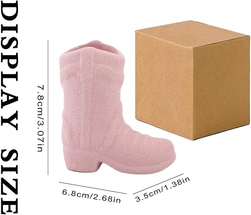 Miniatura 7 de Soporte para botas de vaquero, bonito soporte de cerámica para botas con golpeador, bonito soporte para botas de vaquero, accesorio de decoración de
