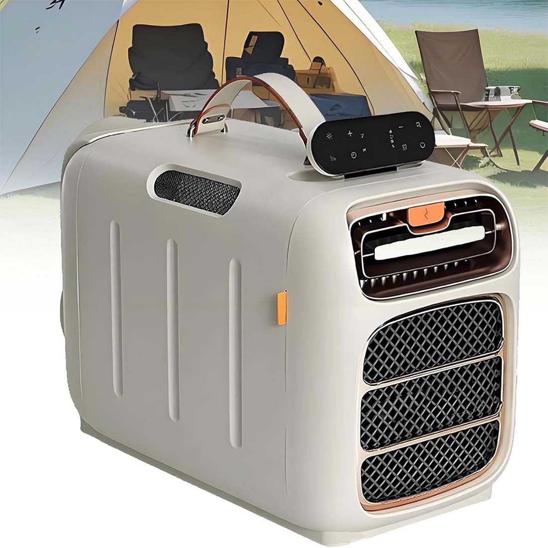 MazmornFly Portable Outdoor Air Conditioner, 5121 BTU for Caravans, Cooling, Dehumidification, Timer, 450W Low Power for Camping and RVs Onlycooling