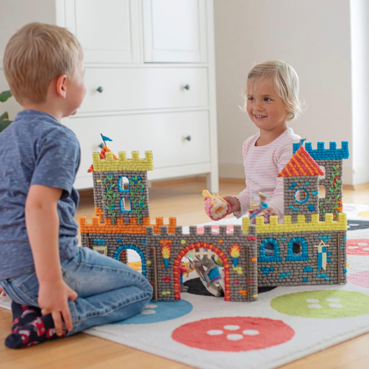 PlayMais Trendy Mosaic Mandala Creative DIY Crafts Kit for Children from 6 Years | Over 3000 Pieces & 6 Mosaic Templates with Mandalas | Stimulates Creativity and Motor Skills