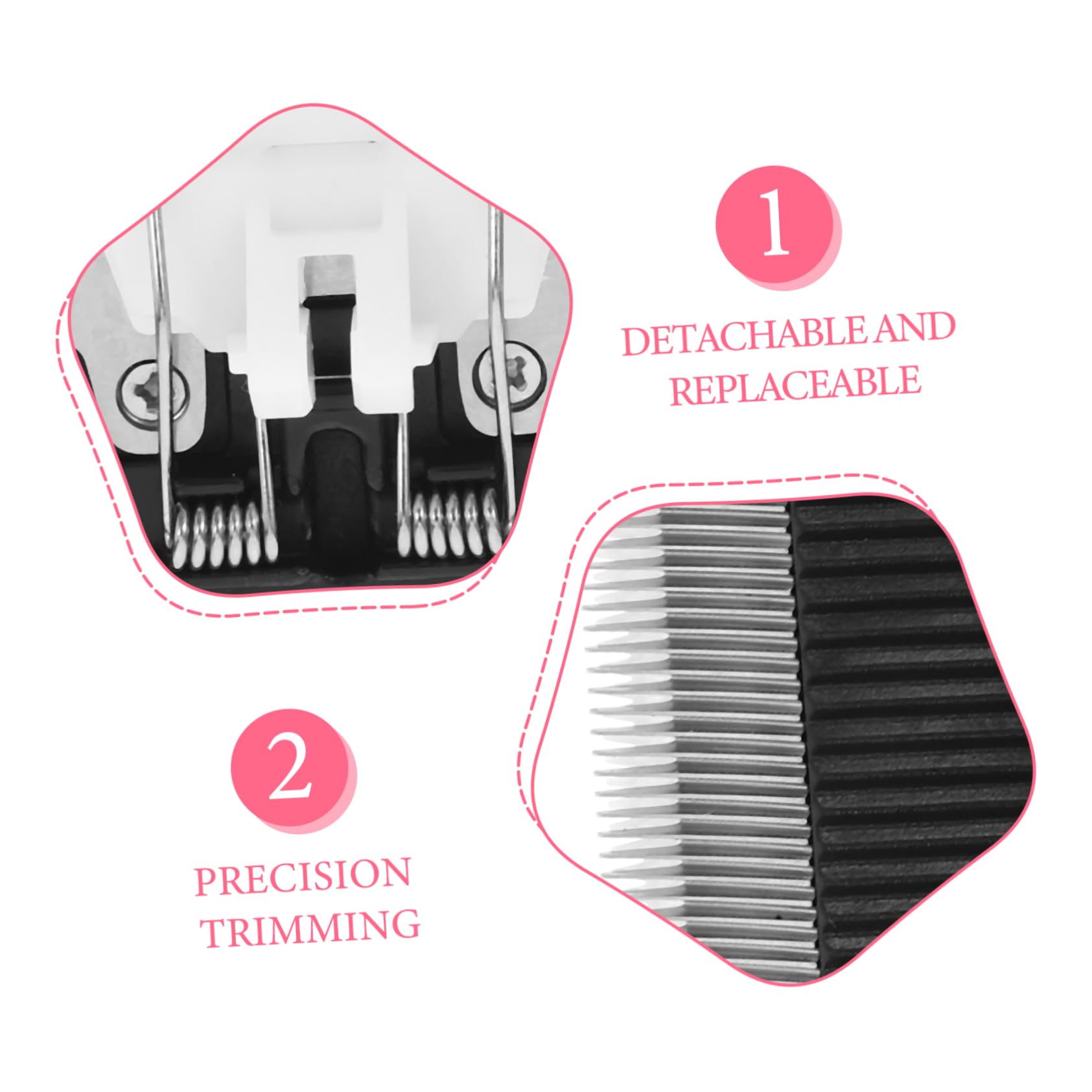 6piezas Cuchillas De Repuesto para Cortapelos De Perros De Compatibles Cortadoras Eléctricas Fácil Instalación y Desmontaje Material Resistente y Duradero para Pequeñas y Piel