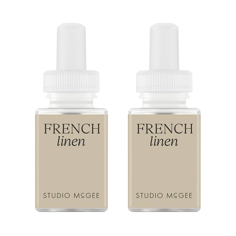 Pura x Studio McGee Smart Home Air Diffuser Fragrance - Scent Refill - 2 Pack, French Linen