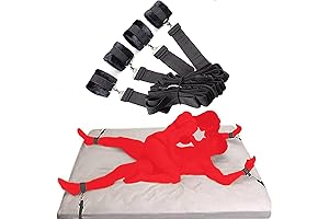 Adult Bed Restraint Straps for Intimate Play under Queen Size Bed