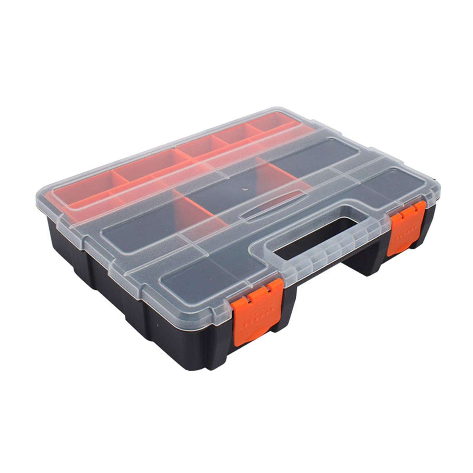 Apglsxy Large Capacity 21 Section Tool Container Featuring Removable Partitions And Strong Construction Design Expert Tool Case