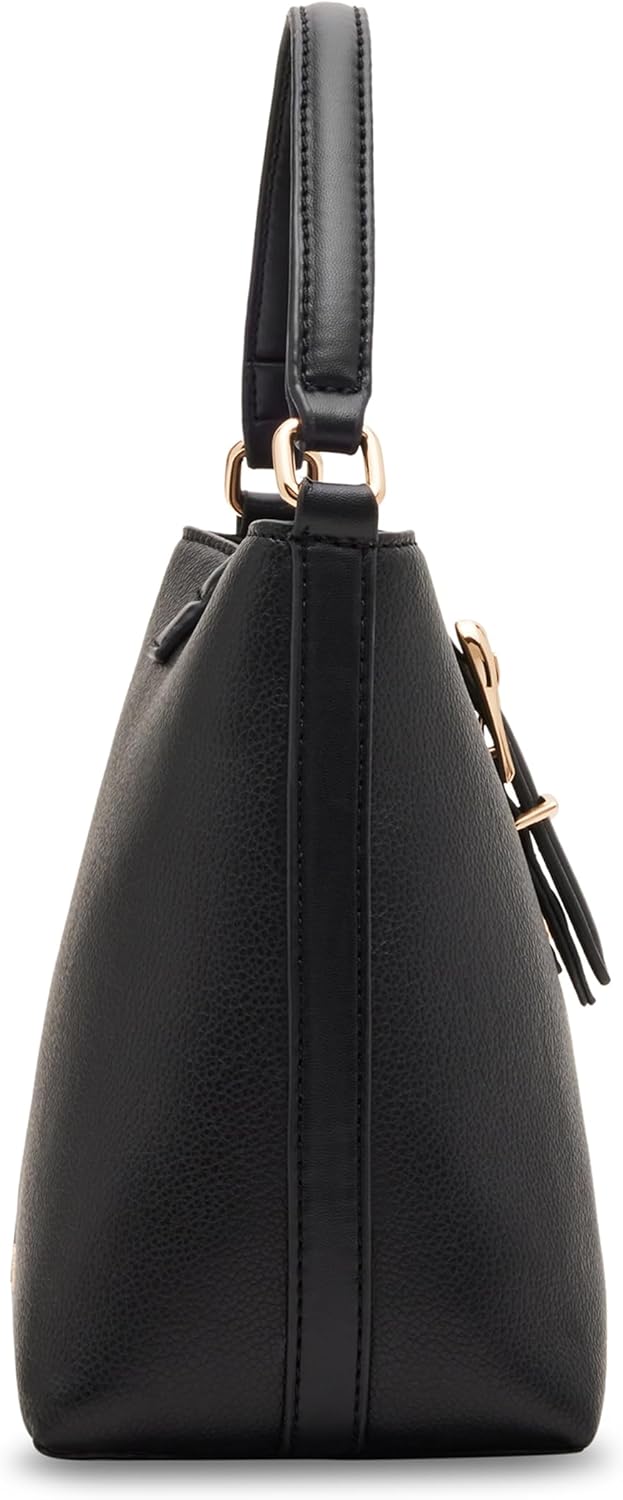 Anne Klein womens Anne Klein Sculpted Buckle Bucket Bag - Image 4