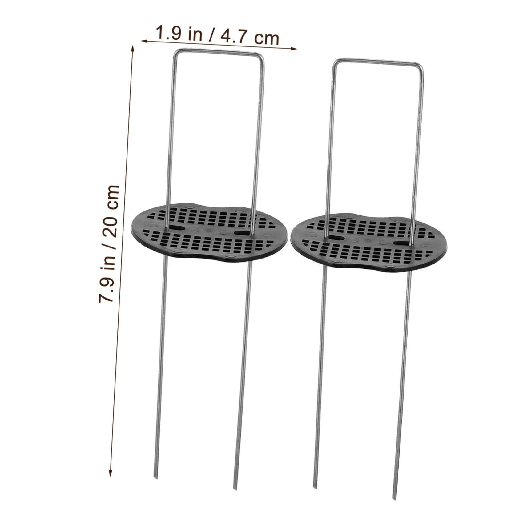 BESTonZON Picchetti da Forma U in Resistente con Guarnizioni Rinforzate per Fissaggio Recinzioni e Esterni Antiruggine e Leggeri per Domestico e Giardinaggio