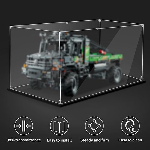 Miniatura 8 de Vitrina acrílica para Lego 42154 Ford GT Car o 42176 Porsche GT4 e-Performance Race Car, 16.53 x 9.44 x 5.9 pulgadas (16.5 x 9.4 x 5.9 in), protege