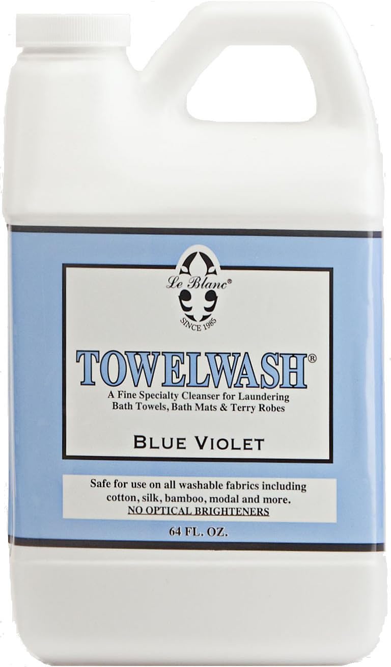 Blue Violet Towelwash® – Luxury Laundry Cleanser for Bath Linens - 64 oz. (1 pack)