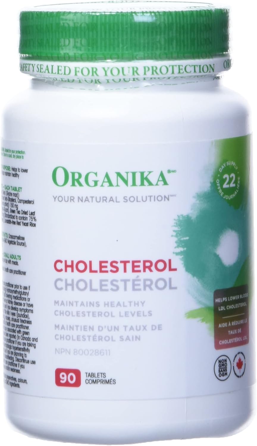 Organika Cholesterol 90 Tablets Helps Lower Total and Ldl Cholesterol In The Body 90 count